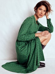 Boden Green Marcia Jersey Shirt Dress - Image 1 of 6