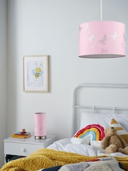 glow Pink Butterfly Pattern Table Lamp - Image 2 of 5