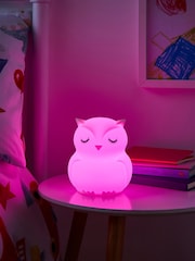 glow White Owl Rechargeable Wireless Night Light - Image 1 of 7