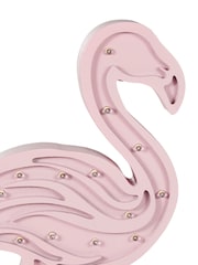 glow Pink Wooden Flamingo Table Light - Image 5 of 5