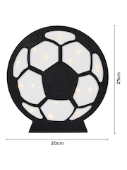 glow Black Wooden Football Rechargeable Wireless Table Light - Image 4 of 6