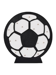 glow Black Wooden Football Rechargeable Wireless Table Light - Image 5 of 6