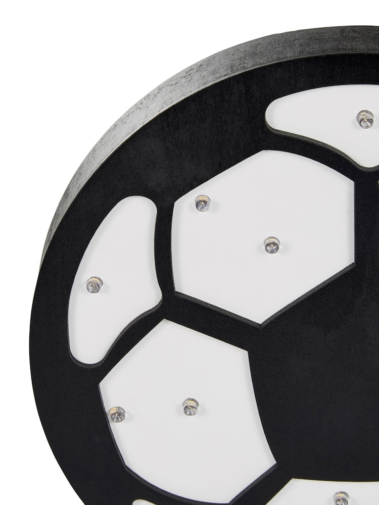 glow Black Wooden Football Rechargeable Wireless Table Light - Image 6 of 6