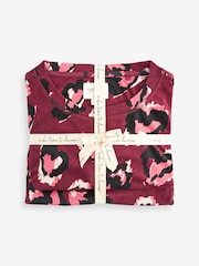 Berry Red Cotton Long Sleeve Pyjamas - Image 10 of 10