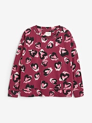 Berry Red Cotton Long Sleeve Pyjamas - Image 7 of 10