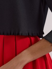 Phase Eight Black Mimi Knit Cover Up - Image 5 of 6