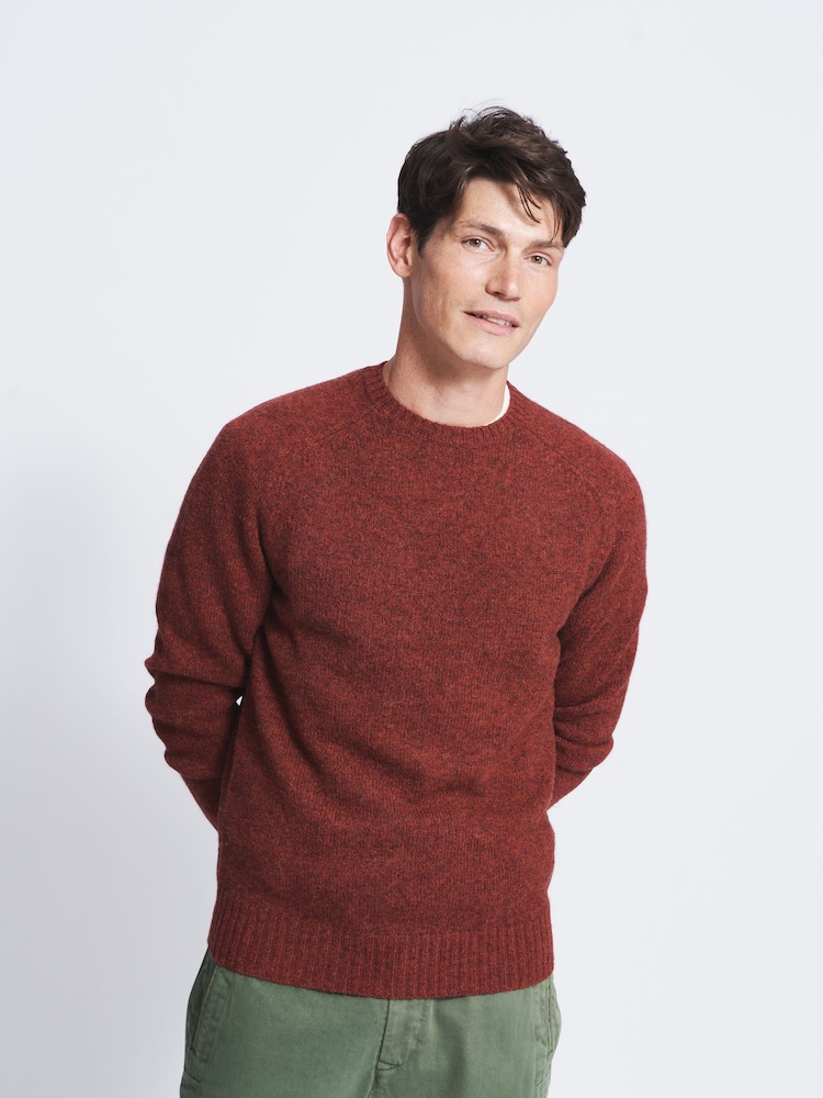 Aubin Prestwick Shetland Crew Jumper - Image 1 of 5