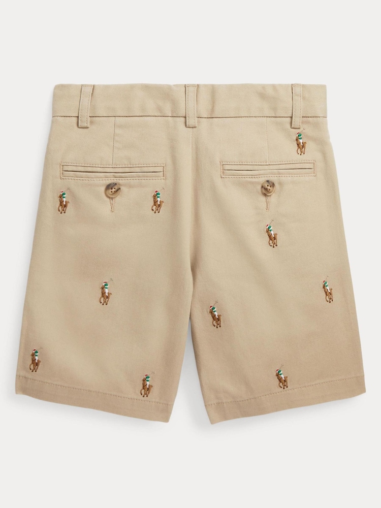 Polo Ralph Lauren Boys Natural All-Over Pony Chinos - Image 2 of 4