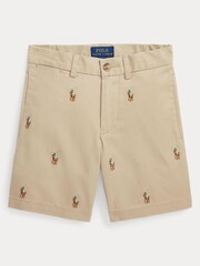 Polo Ralph Lauren Boys Natural All-Over Pony Chinos - Image 3 of 4