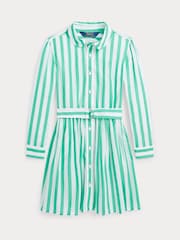 Polo Ralph Lauren Mädchen Hemdkleid, Grün - Bild 1 von 2