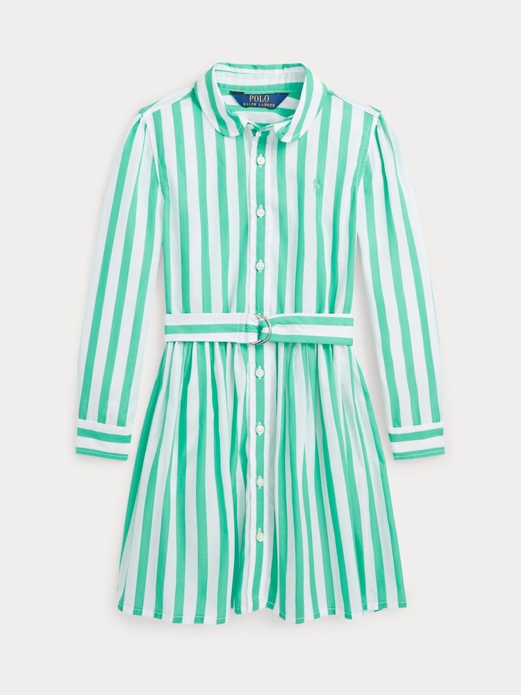 Polo Ralph Lauren Mädchen Hemdkleid, Grün - Bild 1 von 2