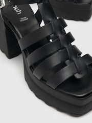Schuh Starla Black Platform Fisherman Heels - Image 4 of 4