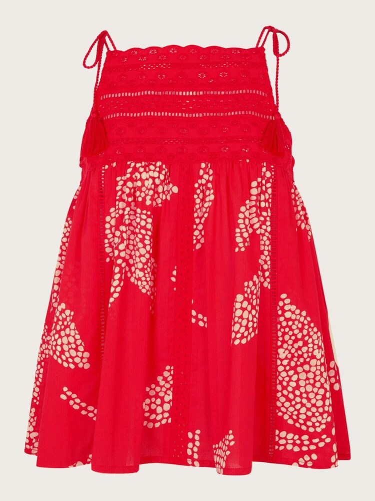 Monsoon Red 100% Cotton Mahi Halter High Neck Cami - Image 5 of 5