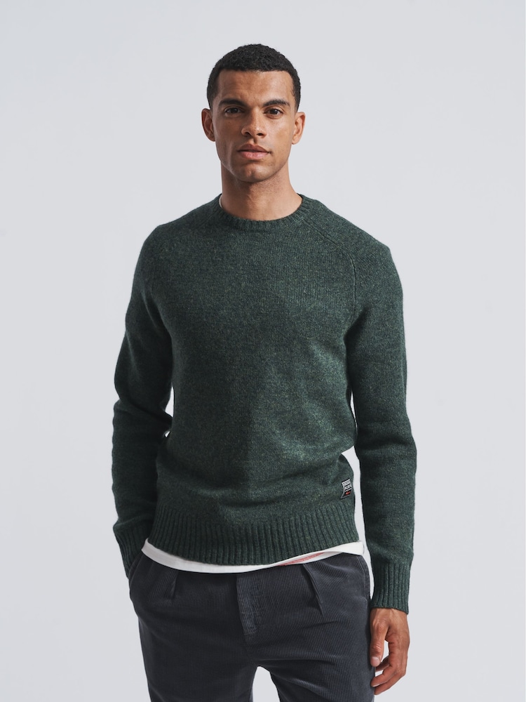 Aubin Prestwick Shetland Crew Jumper - Image 1 of 5 Aubin Prestwick Shetland Crew Jumper - Image 1 of 5