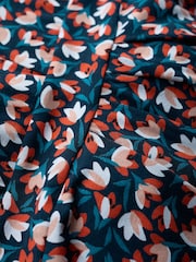 Seasalt Cornwall Blue Seed Packet Short Sleeve Midi Dress - Image 4 of 4
