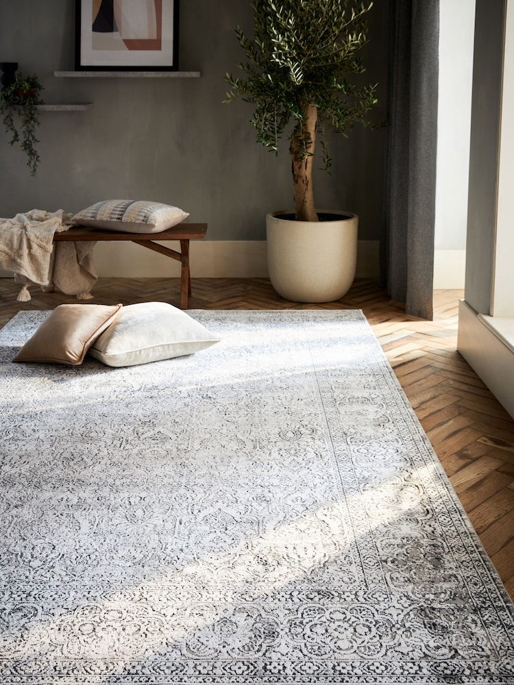 Grey Ophelia Oriental Rug - Image 1 of 7
