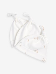 White Grey Animal Baby Tie Top Hats 3 Pack (0-12mths) - Image 2 of 5