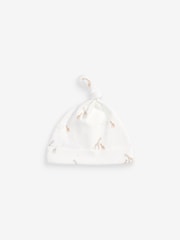 White Grey Animal Baby Tie Top Hats 3 Pack (0-12mths) - Image 4 of 5