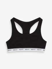 Black/White/Grey 7 Pack Racer Back Crop Tops (5-16yrs) - Image 5 of 8