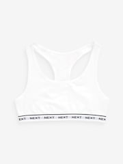 Black/White/Grey 7 Pack Racer Back Crop Tops (5-16yrs) - Image 6 of 8
