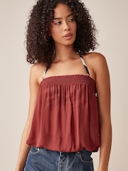 Berry Red Bandeau Boobtube Top - Image 1 of 5