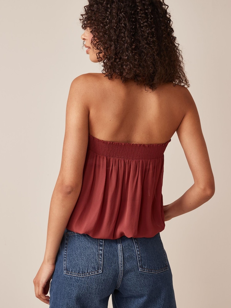 Berry Red Bandeau Boobtube Top - Image 2 of 5