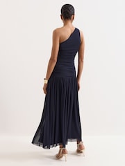 Phase Eight Blue Melina Ruched Dress - Image 2 of 7