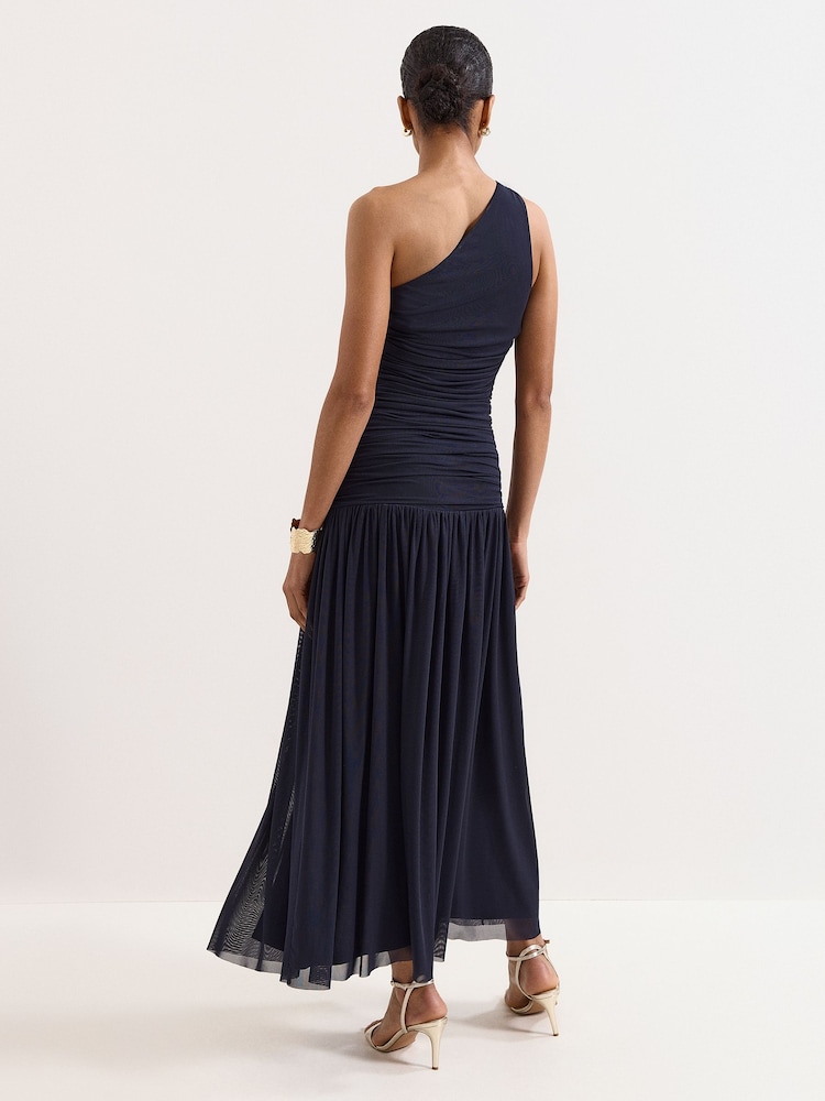 Phase Eight Blue Melina Ruched Dress - Image 2 of 7 Phase Eight Blue Melina Ruched Dress - Image 2 of 7