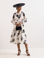 Phase Eight Cream Natalie Floral Dress - Image 6 of 7