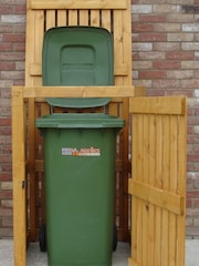 Shire Brown Single Wheelie Bin Store - Image 2 of 4