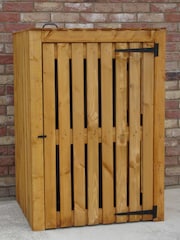 Shire Brown Single Wheelie Bin Store - Image 3 of 4