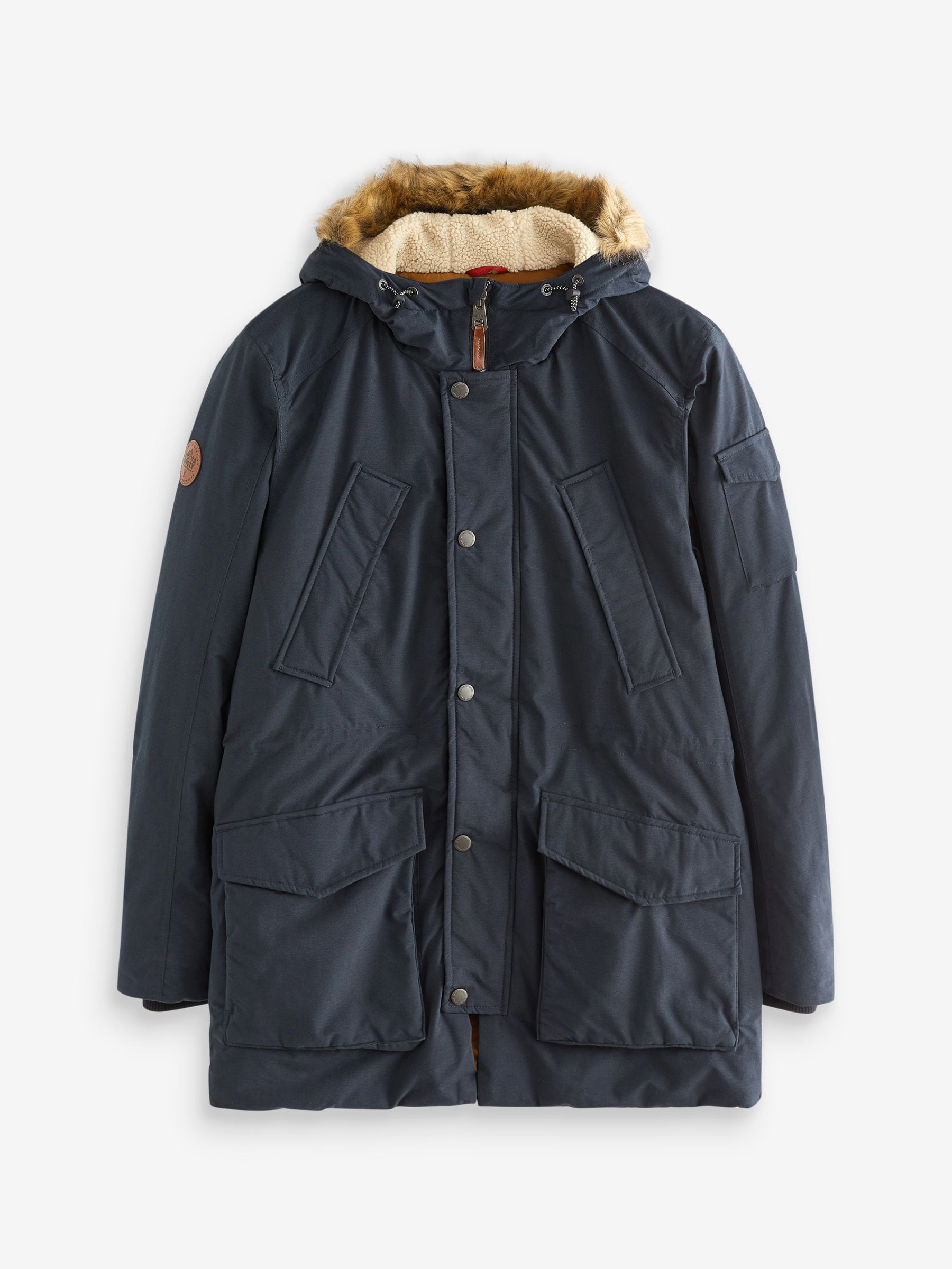 Shower resistant hooded parka on sale