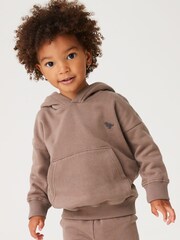 Mink Brown Soft Touch Jersey Hoodie (3mths-7yrs) - Image 1 of 7