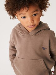 Mink Brown Soft Touch Jersey Hoodie (3mths-7yrs) - Image 4 of 7