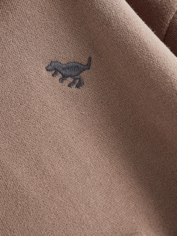 Mink Brown Soft Touch Jersey Hoodie (3mths-7yrs) - Image 7 of 7