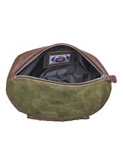 OSPREY LONDON Brown The Rugger Leather Washbag - Image 4 of 4