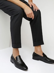 Dune London Black Server Saddle Loafers - Image 1 of 8