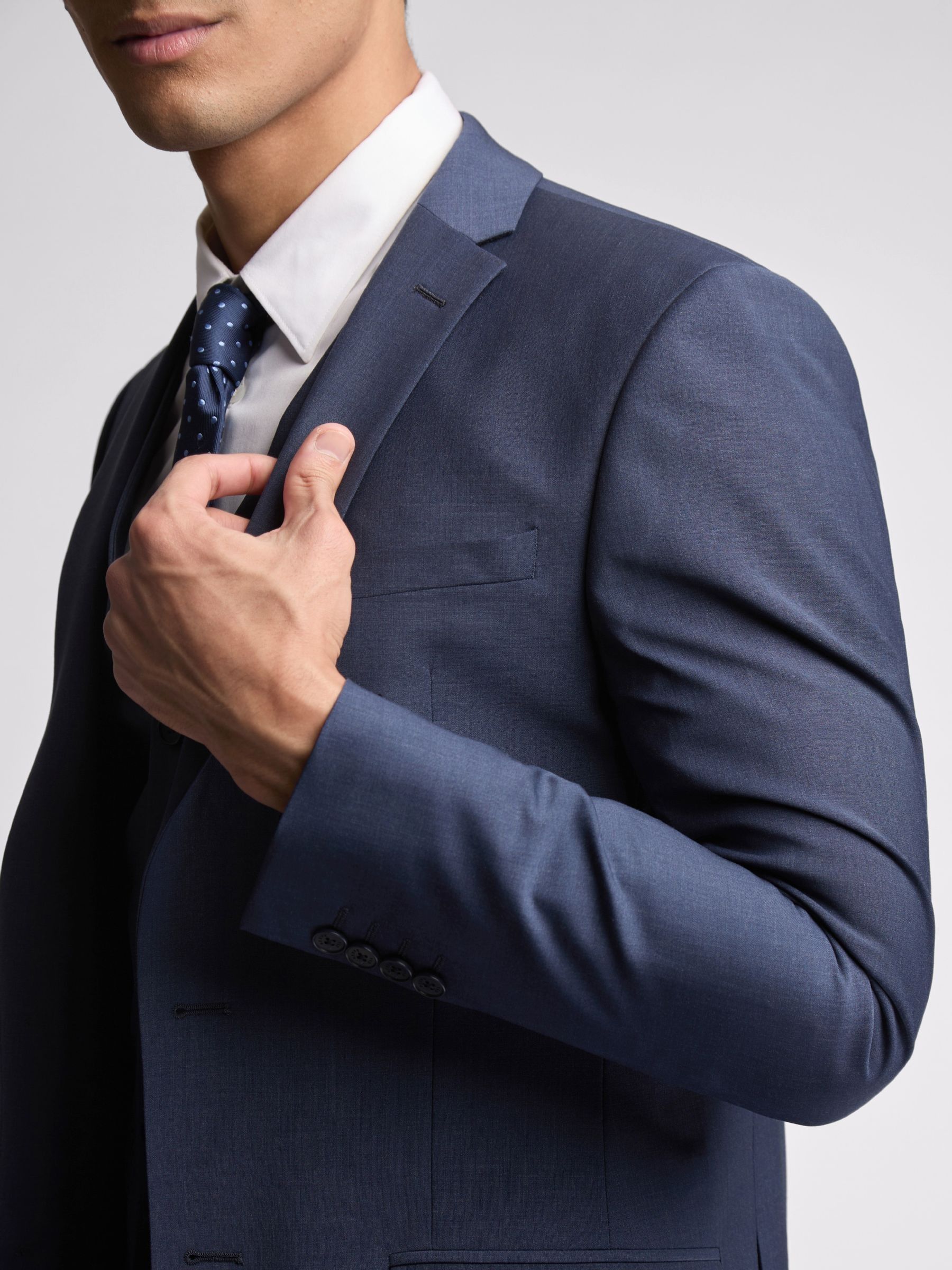 Buy Ted Baker Tailoring Blue Premium Panama Slim Suit Jacket from