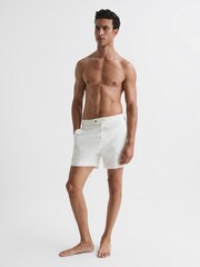 Reiss White Sun Side Adjuster Swim Shorts - Image 3 of 6