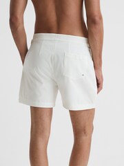 Reiss White Sun Side Adjuster Swim Shorts - Image 5 of 6