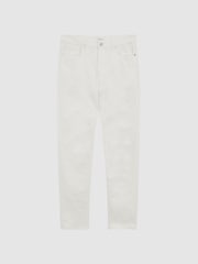 Reiss Ecru Santorini Tapered Slim Fit Stretch Jeans - Image 2 of 6
