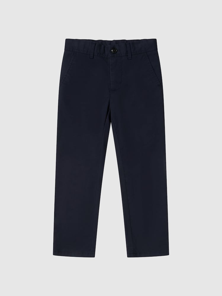 Reiss Navy Pitch Junior Slim Fit Casual Chinos - Image 2 of 6 Reiss Navy Pitch Junior Slim Fit Casual Chinos - Image 2 of 6