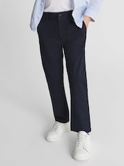 Bleumarin - Pantaloni chino casual pentru juniori Reiss Pitch Slim Fit - Imaginea 3 din 6