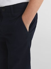 Bleumarin - Pantaloni chino casual pentru juniori Reiss Pitch Slim Fit - Imaginea 4 din 6