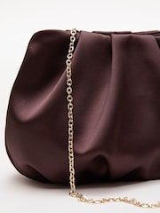 Phase Eight Brown Satin Cloud Clutch - Image 2 of 3