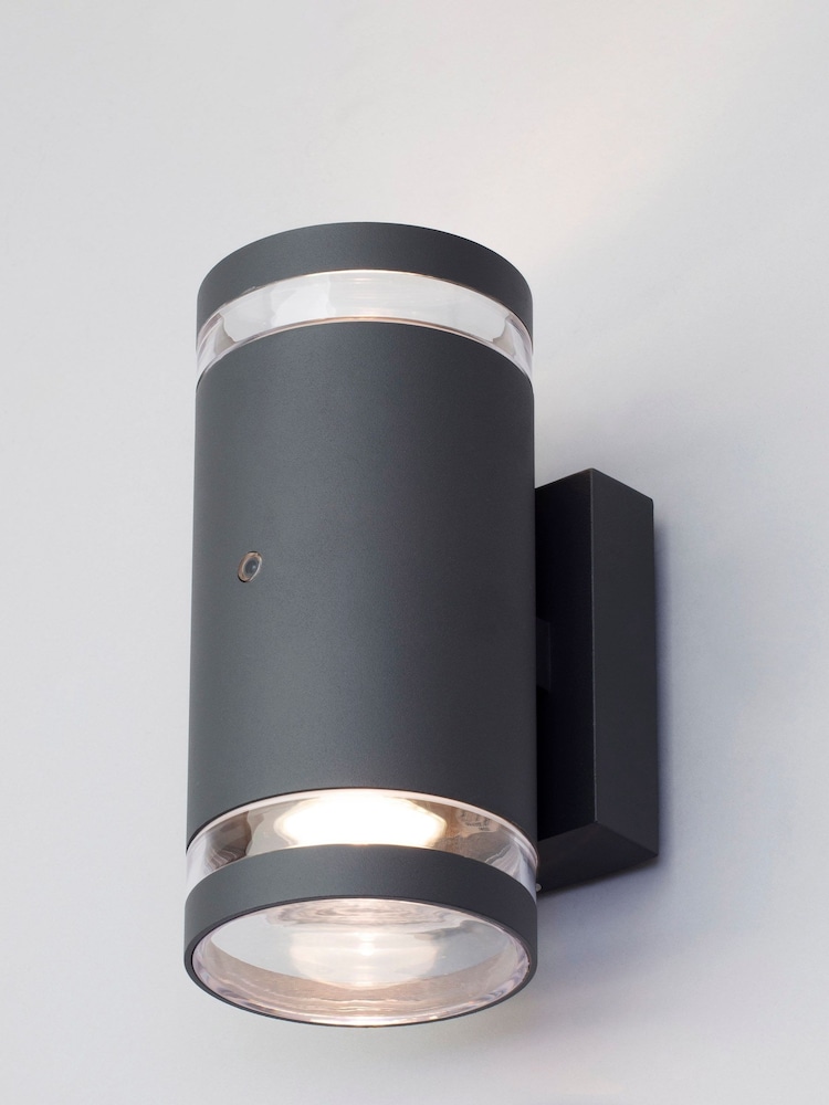 BHS Black Lens 2 Outdoor Wall Light With Photocell Sensor - Image 2 of 3 BHS Black Lens 2 Outdoor Wall Light With Photocell Sensor - Image 2 of 3