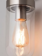 BHS Silver Kew Curved Arm Outdoor Wall Light - Image 2 of 5
