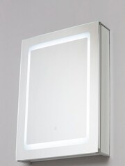 BHS Silver Arte LED 1 Door Bathroom Cabinet - Image 3 of 4