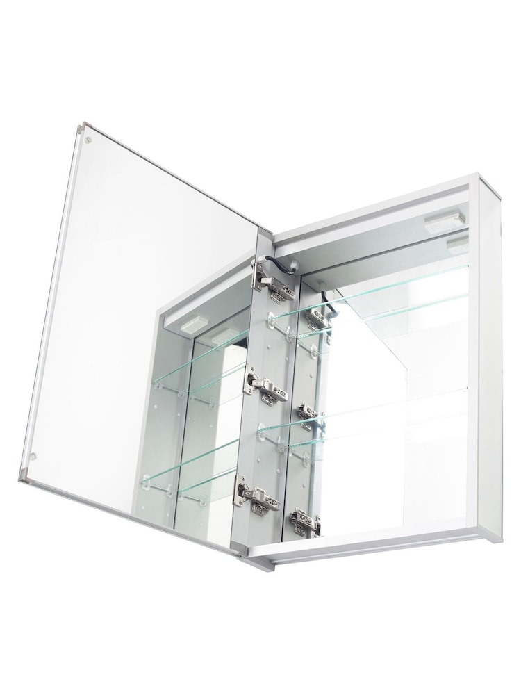 BHS Silver Arte LED 1 Door Bathroom Cabinet - Image 4 of 4
