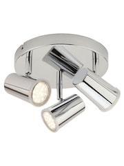 BHS Silver Freya Bathroom Spotlight 3 Light Ceiling Light - Image 2 of 2